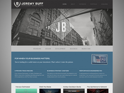 Personal Portfolio 2.0 blue dark freelance personal portfolio portfolio
