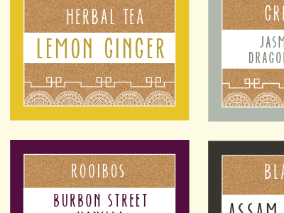 Bread By Us - Tea jar labels - WIP bakery bread design label tea