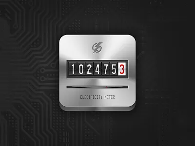 Electricity Meter App Icon android app icon electricity meter