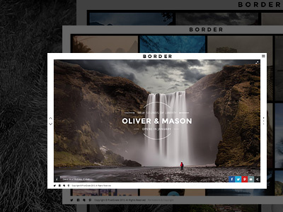 Border Photography Website gallery photography pixelgrade responsive template theme ui ux wordpress