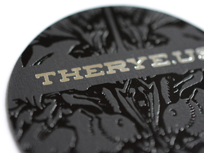 VIP reservation card - foil stamped ace bindery foil stamp