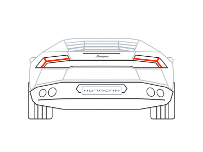 Lamborghini Huracán flat huracan huracán lamborghini outline