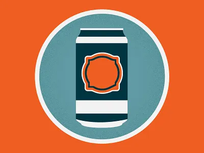 Drank up beer can icon