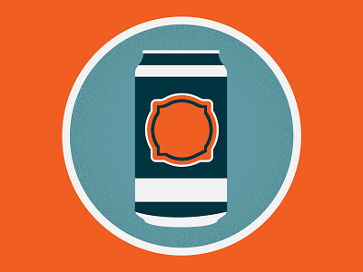 Drank up beer can icon