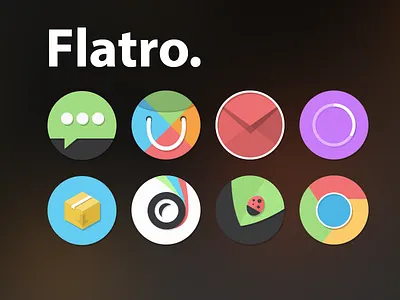 Flatro android icons ios