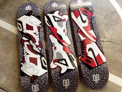 Sneaker Decks by MelonMan airjordan basketball deck elephantprint illustration jordan skate sneaker sneakerhead vector