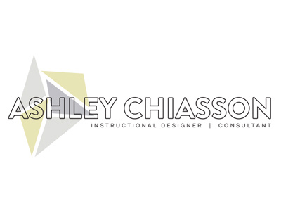 Ashley Chiasson - final logo blue geometric green grey logo minimal sans sans serif triangles