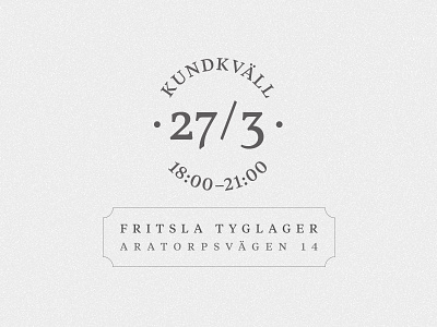 Kund Kväll customer d design dhultin evening interior textile typography