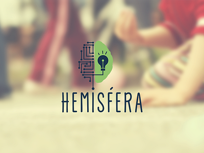 Hemisfera Logo brain bulb corporate identity logo logotyp