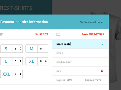 Modal Window custom form king modal payment window