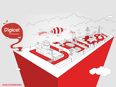 Ciudad Digicel ilustración