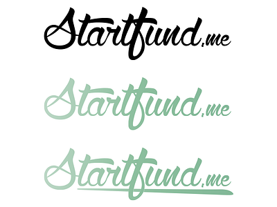 Startfund.me logo crowdfunding design funding lettering logo logotype platform signup type typography