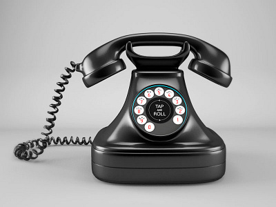 Tap and Roll 3d c4d screen telephone