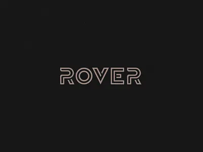 Rover 2 custom dark font fresh logo logotype mark simple typerface typography word mark young