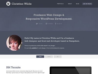 Header Redesign design freelance header portfolio website