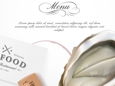 Restaurant design elements design element logo menu restaurant typography