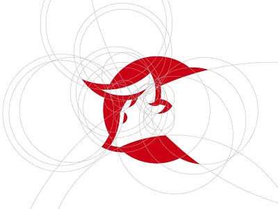 Bull Mark bull bull mark grid logo simple