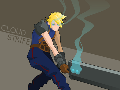 Mako Eyes cloud strife fanart final fantasy vii