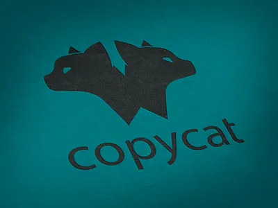 Copycat Logo branding cat clone copycat design identity logo