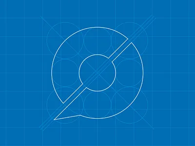 New Logo Blueprint blueprint branding c circles lines logo p talk bubble