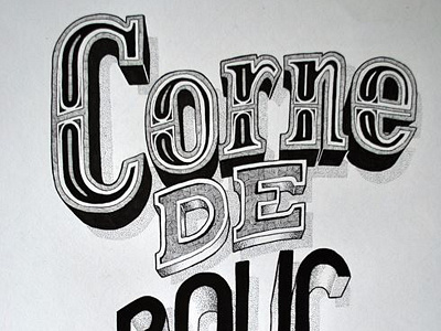 Corne de bouc typography