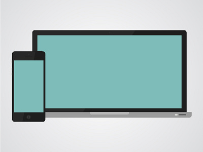 Apple Devices apple color flat illustration mac
