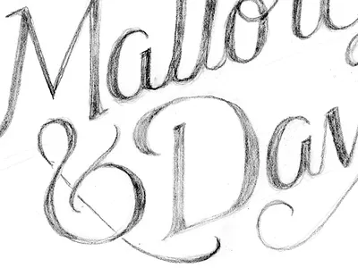 Mallory & Dave hand drawn type hand lettering lettering type