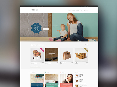 JPS Corks, e-commerce cork ecommerce grid layout minimal portugal responsive web