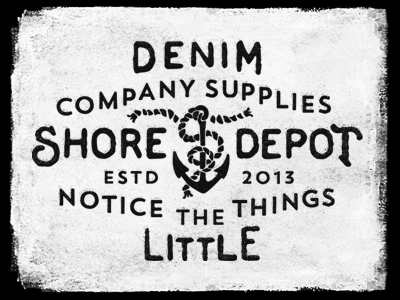 Shore Depot company denim logo