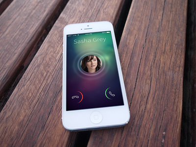 Incoming Call :) call gray iphone mockup redesign sasha