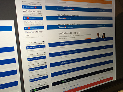 Communities: Branding / Logo Lockups branding communities intuit iphone livecommunity mobile design platform responsive ui user interface visual design