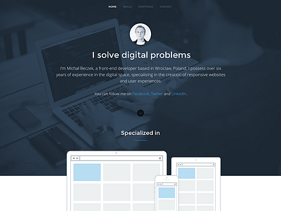 MB Portfolio front end developer portfolio responsive