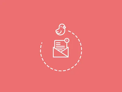 You Have Mail bird birdy e mail mail red