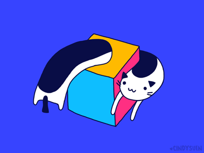 GIF: Cat Twist cat cube gif loopdeloop twist