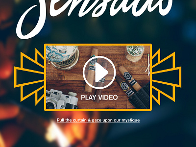 Sensado blue ui ux video web yellow