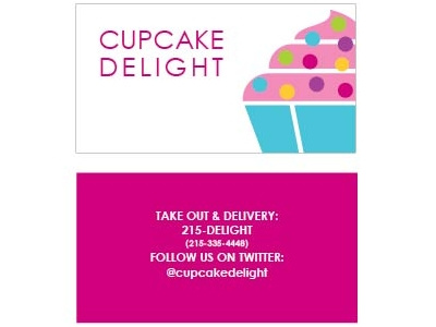 Cupcake Delight 3d applications food truck frequent buyer card graphic design school project