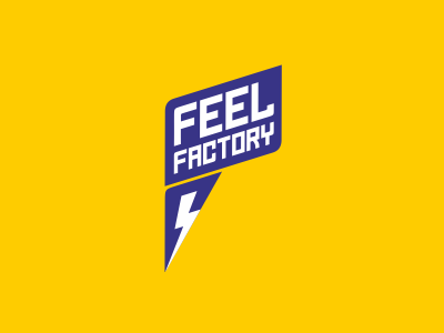 Feel Factory design factory feel lightning logo studio