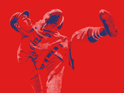 Bob Feller baseball cleveland design graphic design illustration indians