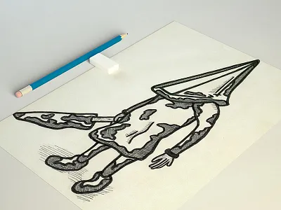 Pyramid Head art drawing head horror pyramid silent hill sketch