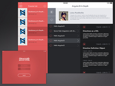 Frontend Masters iPad App app developers education ipad learning video