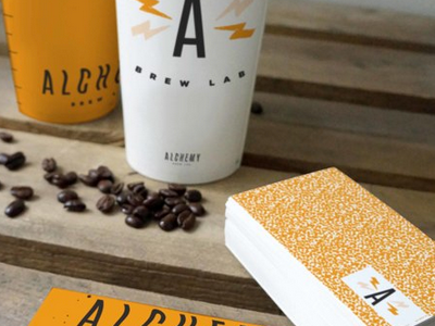 Alchemy Brew Lab alchemy branding brew coffee lab pattern science