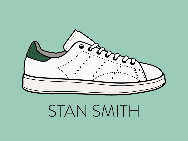 adidas stan smith drawing