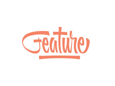 Feature 2 Dribble calligraphy lettering