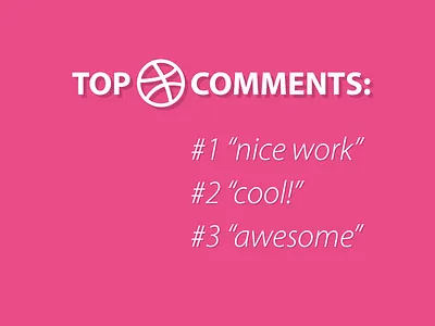 Top dribbble comments awesome dribbble joke lol nice pink troll