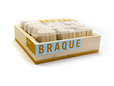 Braque (Dominoes) dominoes game packaging wood