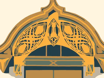 Holy Trinity, door detail branding chicago logo louis sullivan neighborhood