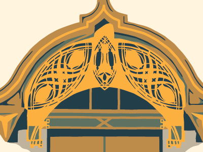 Holy Trinity, door detail branding chicago logo louis sullivan neighborhood