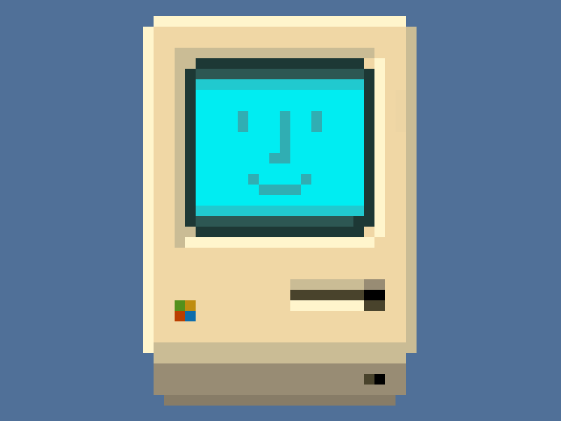 I'm a Mac - Deal With It apple gif mac meme pixel art