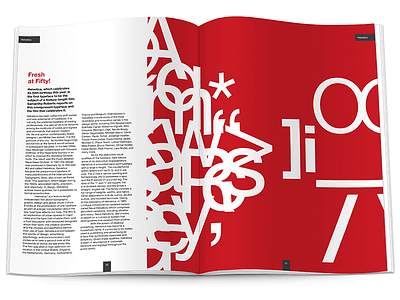 Helvetica Magazine Spread helvetica magazine movie spread