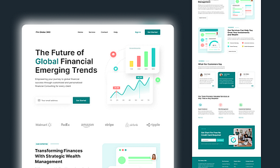 Transforming Finances Strategic Wealth Management Website Design accounting adobexd app branding business business solutions business strategy crm dashboard design erp figma finance illustration interaction interface mobileappdesign pos ui ux